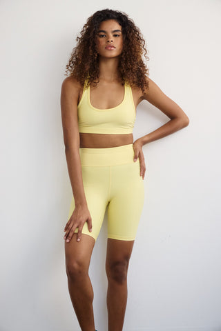 Σετ γυμναστικής biker SOFT TOUCH | Butter Yellow