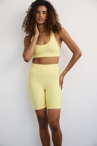 Σετ γυμναστικής biker SOFT TOUCH | Butter Yellow