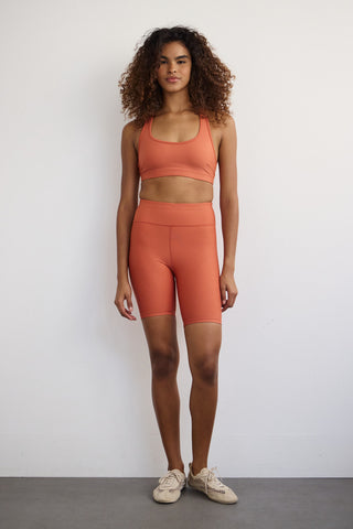 Σετ γυμναστικής biker SOFT TOUCH | Terracotta