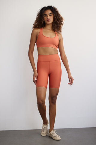 Σετ γυμναστικής biker SOFT TOUCH | Terracotta