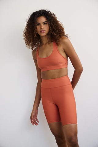 Σετ γυμναστικής biker SOFT TOUCH | Terracotta