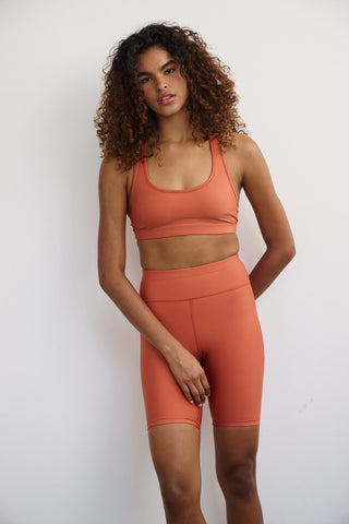 Σετ γυμναστικής biker SOFT TOUCH | Terracotta