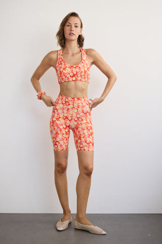 DRY SHELL athletic crop leggings | Olive