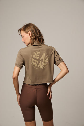 Scuba sweatshirt with polo collar | Burgundy