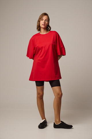 Sleeveless sports top with loose opening | Khaki