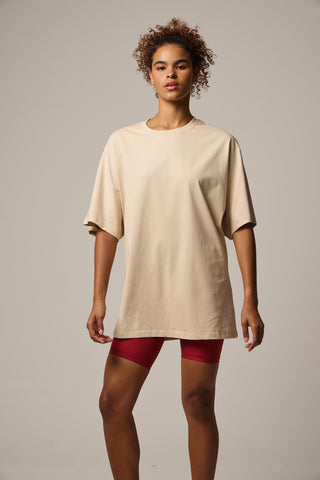 Oversized T-Shirt "Be As You Are" |  Μπεζ