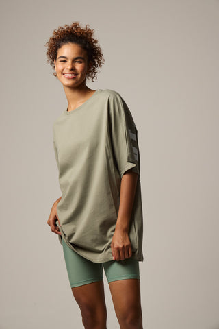 Oversized T-Shirt "Be As You Are" |  Χακί