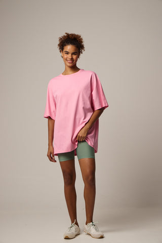 Oversized T-Shirt "Be As You Are" | Ροζ