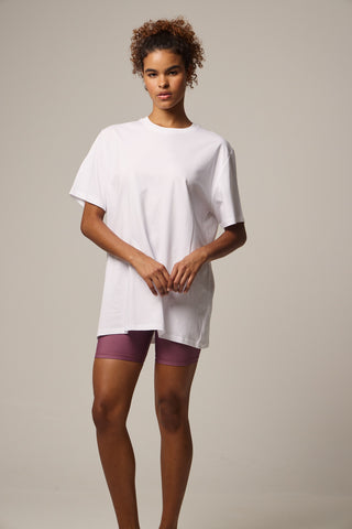 Oversized T-Shirt με Logo | Λευκό