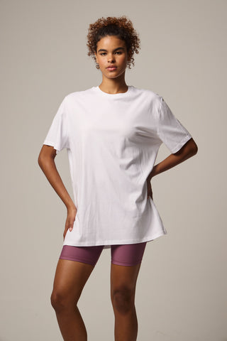 Oversized T-Shirt με Logo | Λευκό