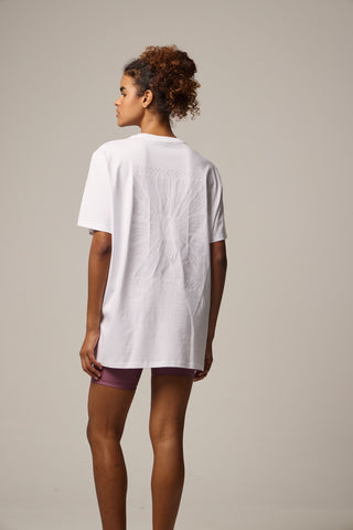 Oversized T-Shirt με Logo | Λευκό