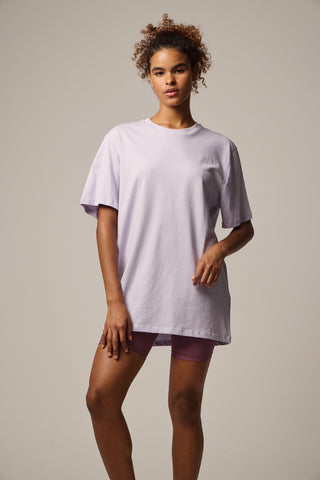 Oversized T-Shirt με Logo | Lilac