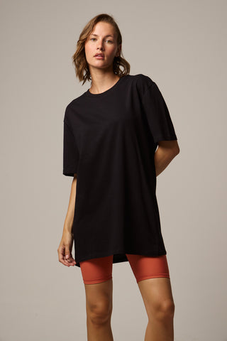 Oversized T-Shirt με Logo | Μαύρο