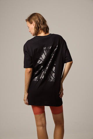 Oversized T-Shirt με Logo | Μαύρο