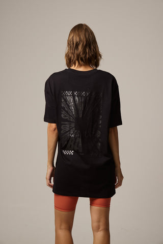 Oversized T-Shirt με Logo | Μαύρο