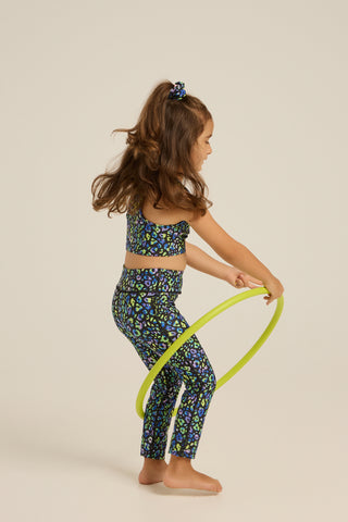 Children's gym set with animal geo print | Light blue