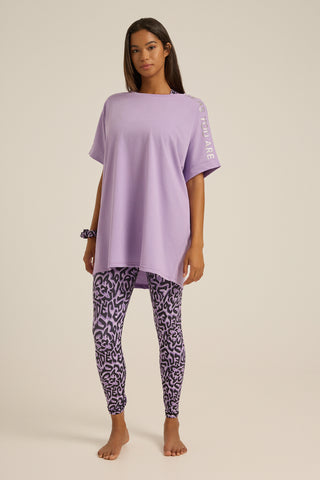 Αθλητική μπλούζα LONG με μανίκι |  Lilac