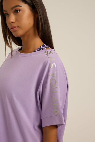 Αθλητική μπλούζα LONG με μανίκι |  Lilac