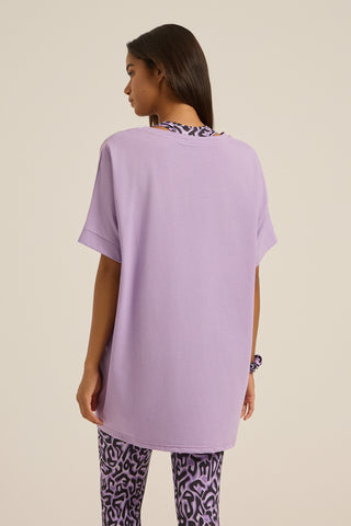 Αθλητική μπλούζα LONG με μανίκι |  Lilac