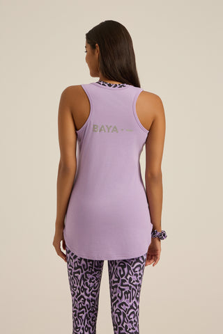 Αμάνικη αθλητική μπλούζα LONG |  Λιλά