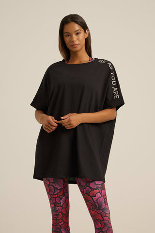 Αθλητική μπλούζα LONG με μανίκι |  Μαύρο