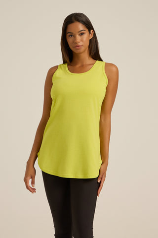 Αμάνικη αθλητική μπλούζα LONG |  Κίτρινο