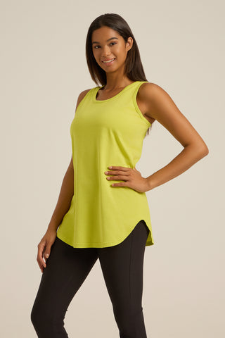 Αμάνικη αθλητική μπλούζα LONG |  Κίτρινο