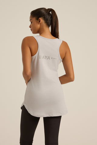 Αμάνικη αθλητική μπλούζα LONG |  Γκρι