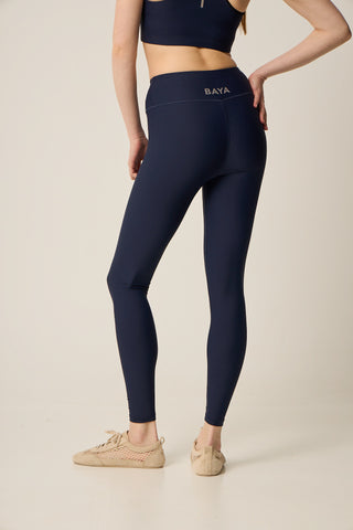 DRY SHELL athletic leggings | Dark Blue
