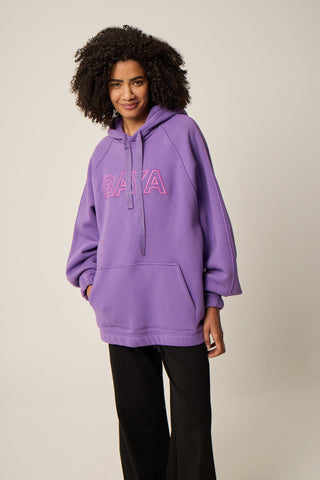Oversized fleece φούτερ | Lilac