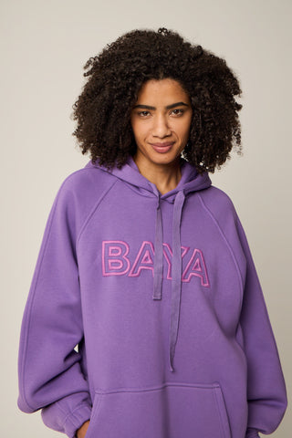 Oversized fleece sweatshirt | Lilac