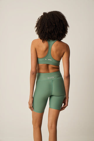 Athletic biker leggings SOFT TOUCH | Sage