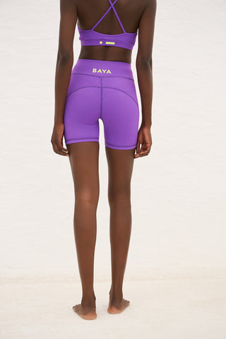 Athletic biker leggings | Iris Purple