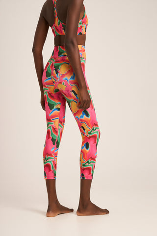 Αθλητικό cropped κολάν multicolour dream | Πολύχρωμο