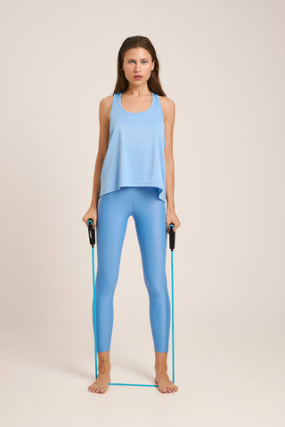 Basic αθλητικό κολάν από ανακυκλωμένο ύφασμα | Azure
