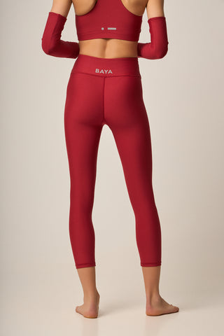 Aθλητικό crop κολάν SOFT TOUCH | Κόκκινο