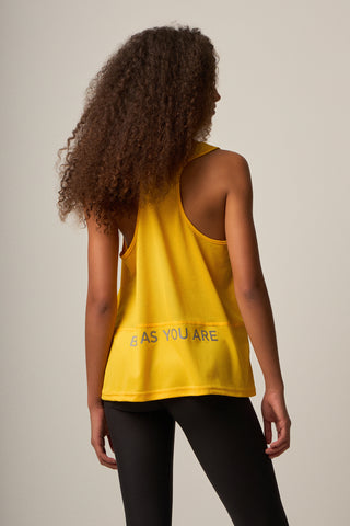 Aμάνικη MESH μπλούζα "Be as you are" | Amber