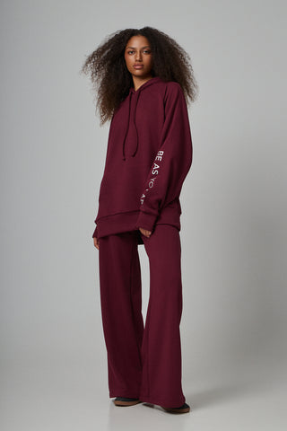 Basic παντελόνι φόρμας | Βουργουνδί