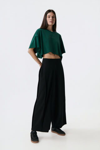 Sports Cropped Top | Forest Green