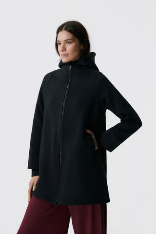 Αθλητική Fleece Ζακέτα | Μαύρη