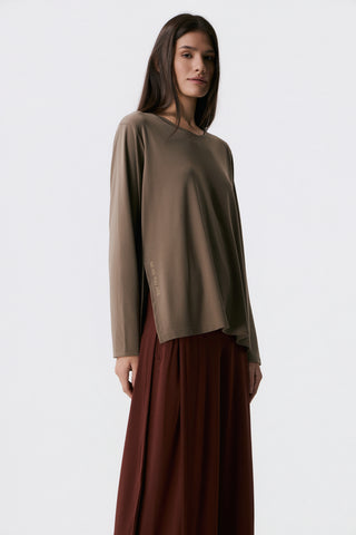 Μακρυμάνικο Αθλητικό Top | Olive