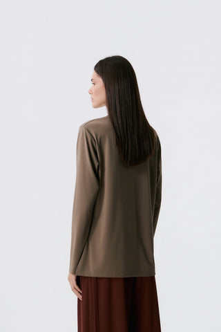 Long Sleeve Athletic Top | Olive