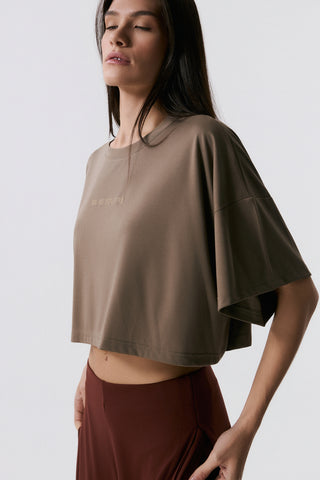 Athletic Cropped Top | Olive