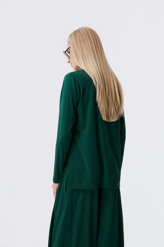 Long Sleeve Sports Top | Forest Green