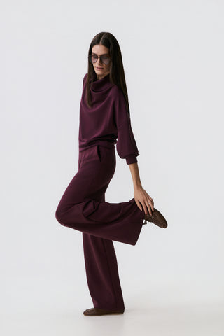 Scuba Cupro Touch παντελόνι φόρμας | Burgundy