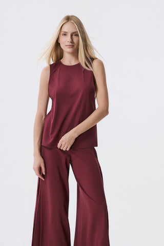 Αθλητικό Αμάνικο Top | Burgundy