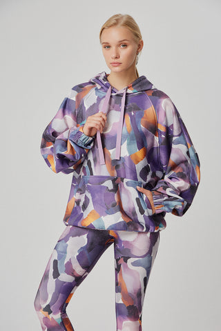 Φούτερ με vibrant prism print | Μωβ