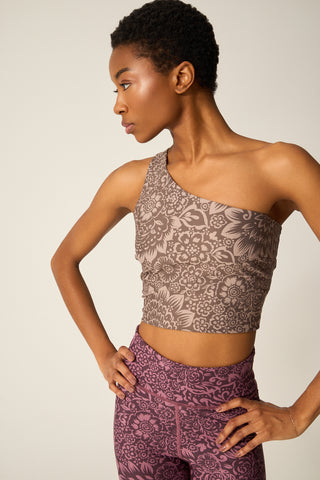 One-shoulder μπουστάκι με boho print | Desert Dust