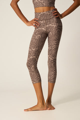 Aθλητικό crop κολάν με boho print | Desert Dust