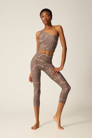 Aθλητικό crop κολάν με boho print | Desert Dust